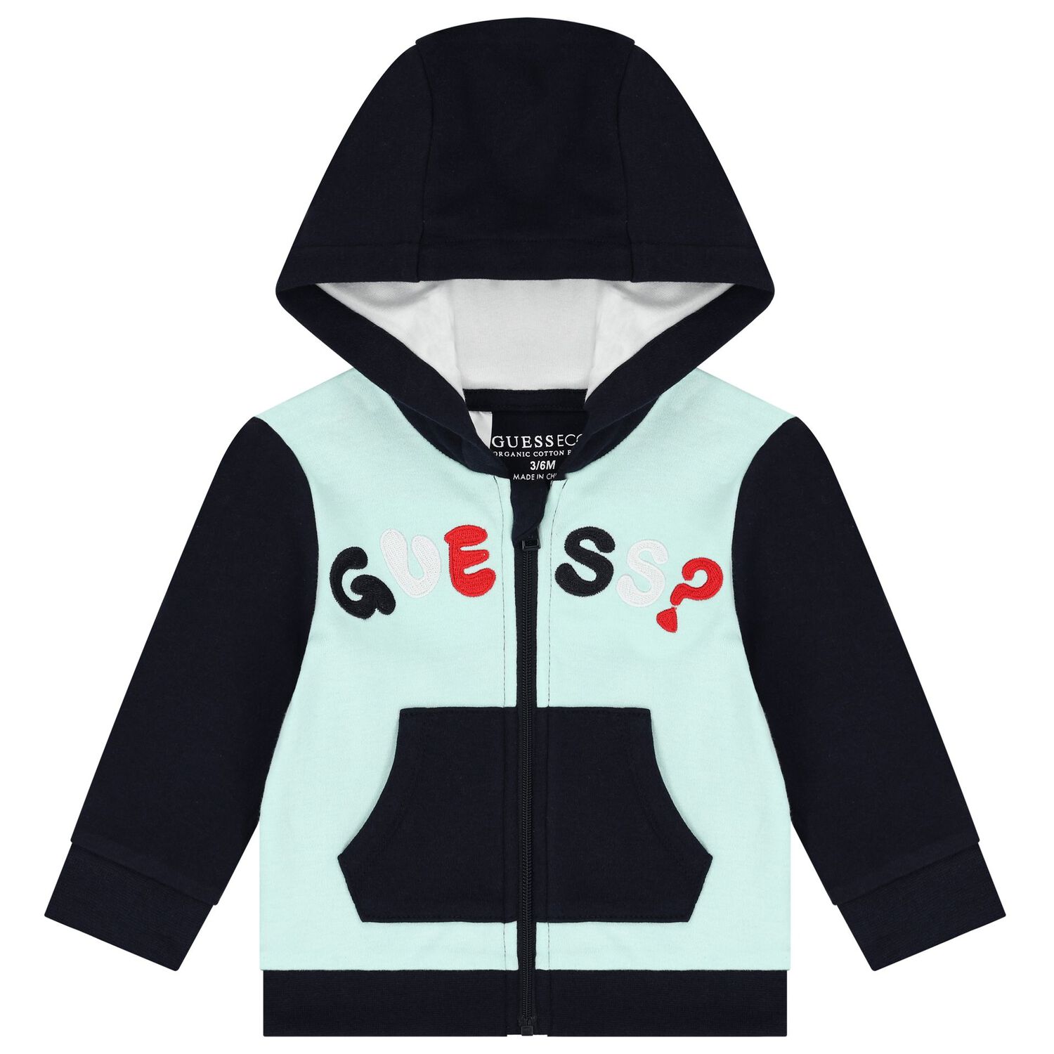 Baby Boys Navy Blue & Green Logo 3-Piece Tracksuit, 1, hi-res