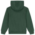 Boys Green Logo Hooded Top, 1, hi-res