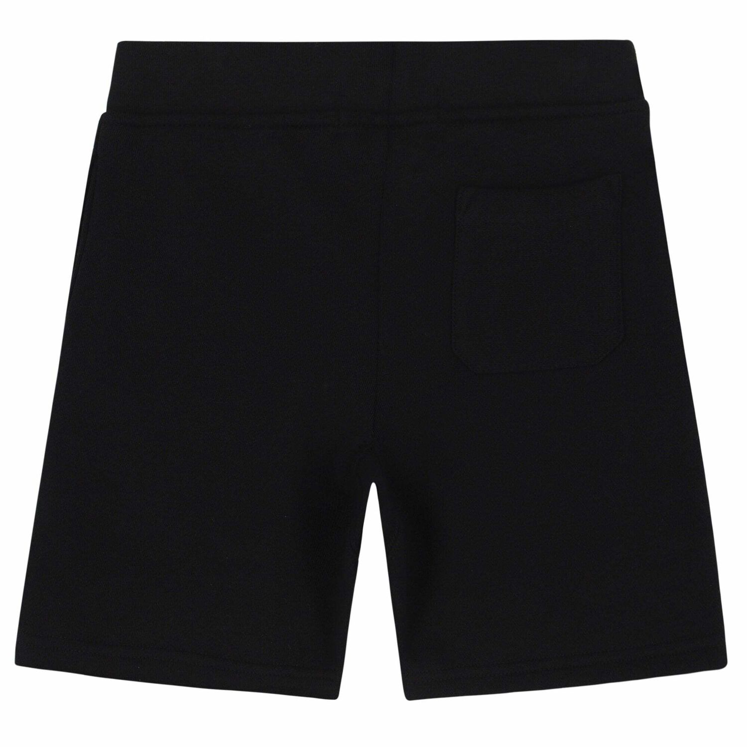 Boys Black Logo Shorts, 1, hi-res