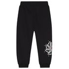 Boys Black Logo Joggers, 1, hi-res