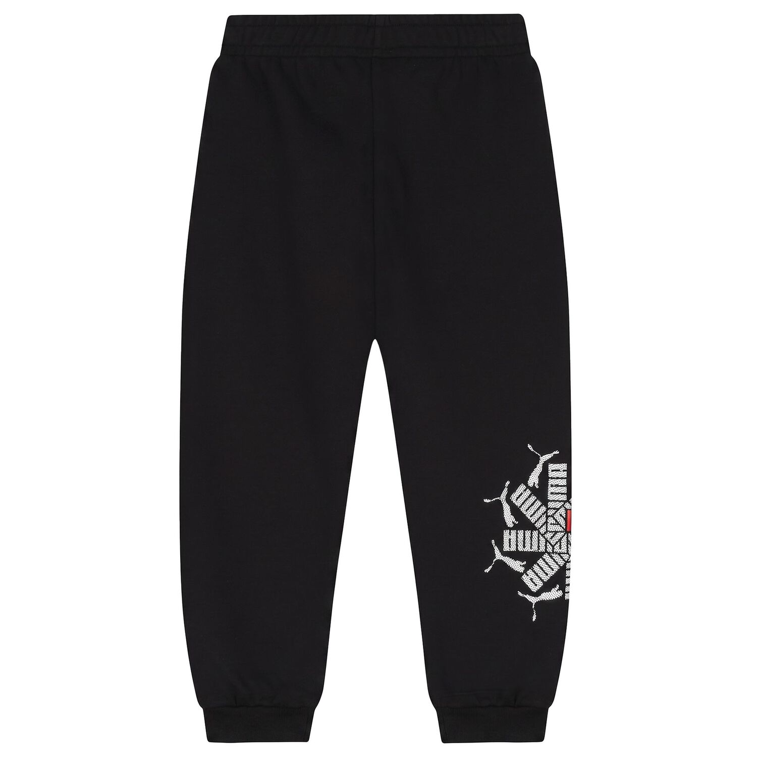 Boys Black Logo Joggers, 1, hi-res