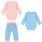 Baby Girls Pink & Blue Logo Gift Set, 1, hi-res