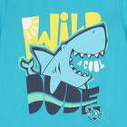Boys Aqua Shark T-Shirt, 1, hi-res