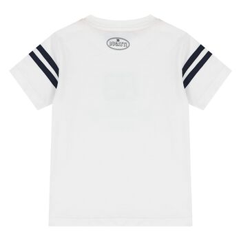 Younger Boys White Logo T-Shirt