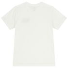 Boys White Logo T-Shirt, 2, hi-res
