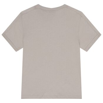 Boys Beige Logo T-Shirt