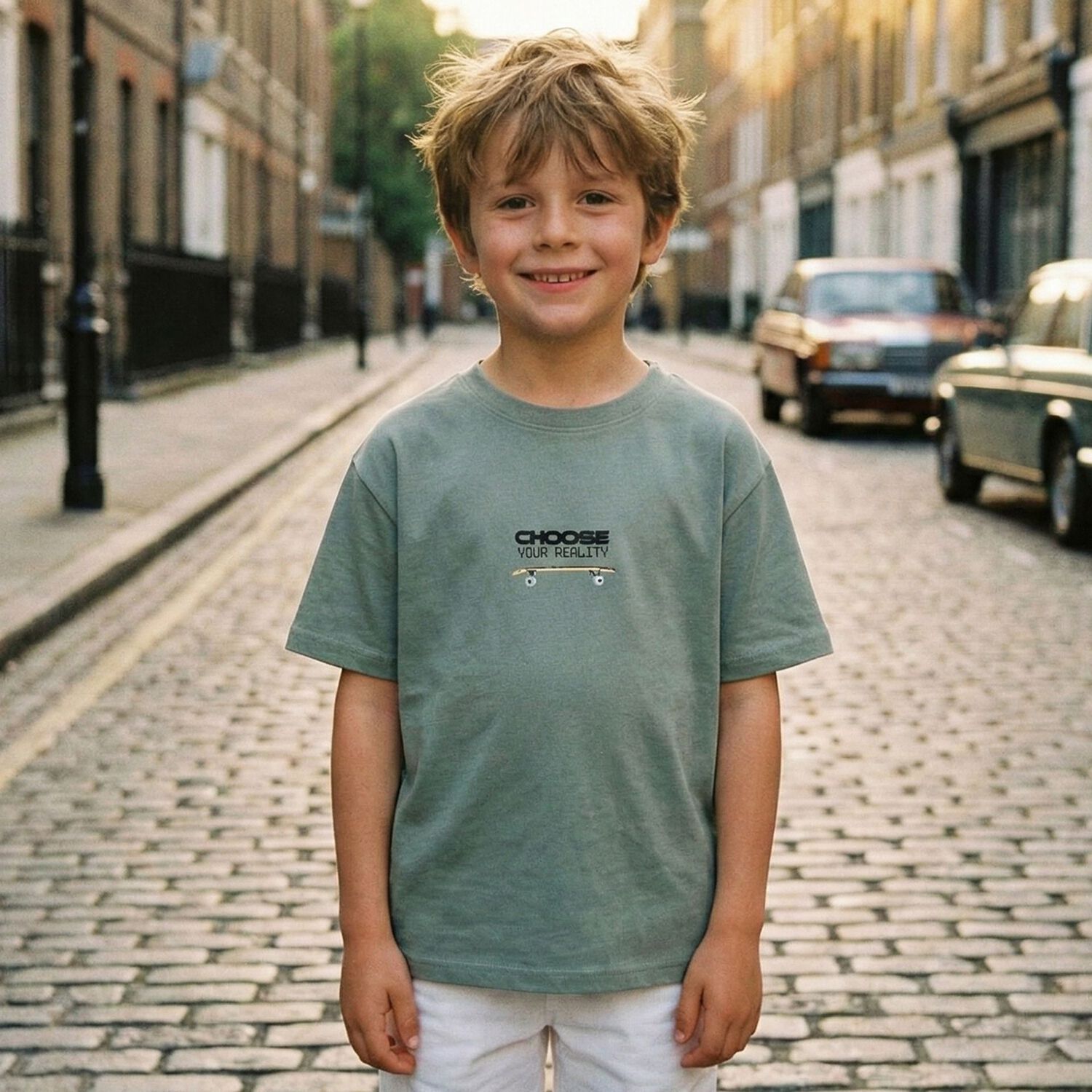 Boys Green Skate T-Shirt, 1, hi-res