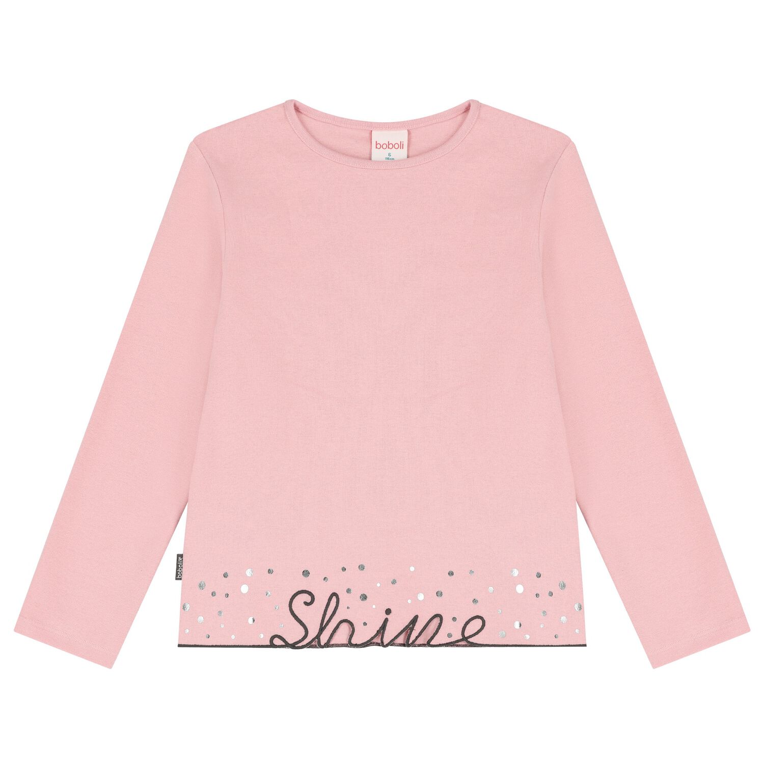 Girls Pink Long Sleeve Top, 1, hi-res image number null