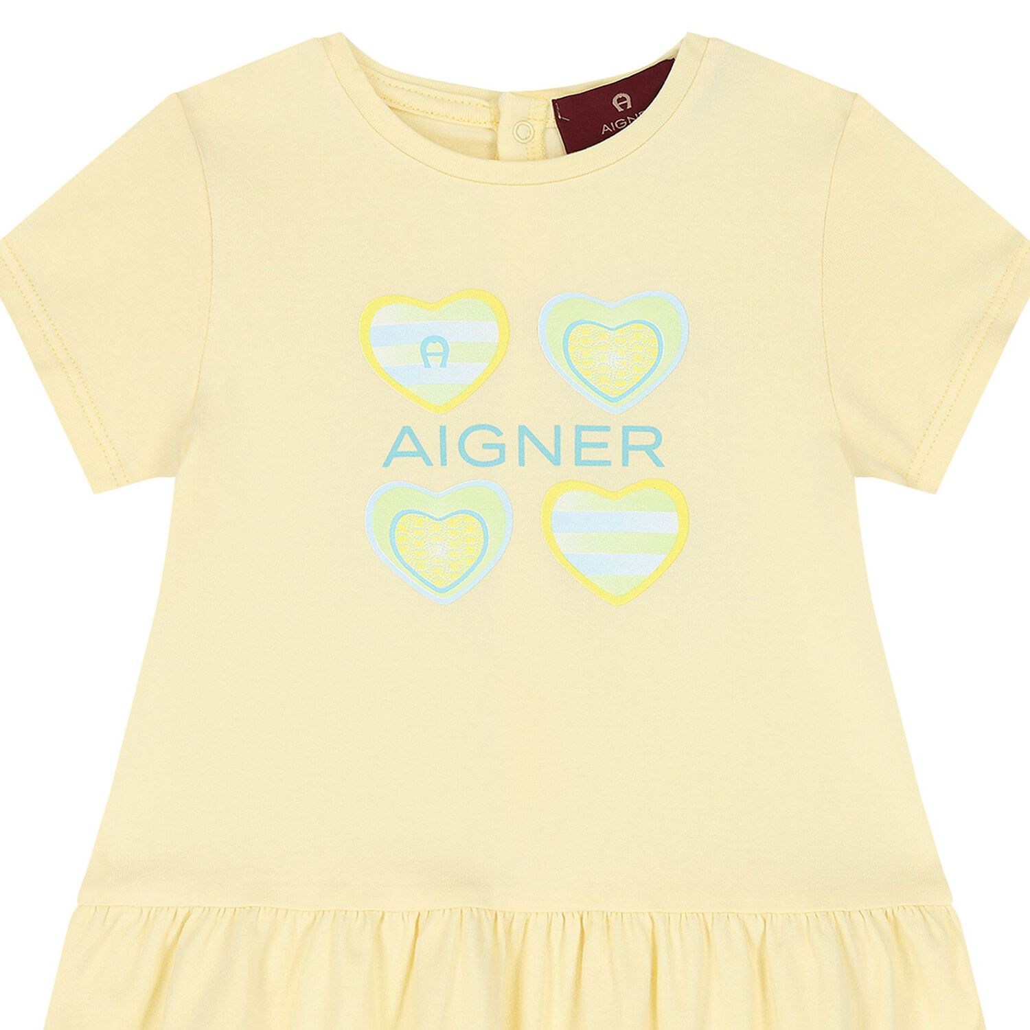 Younger Girls Yellow Logo Dress, 2, hi-res