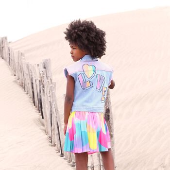 Girls Multi-Coloured Polka Dots Skirt