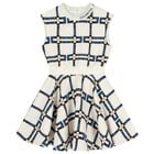 Girls Ivory Logo Sleeveless Dress, 1, hi-res