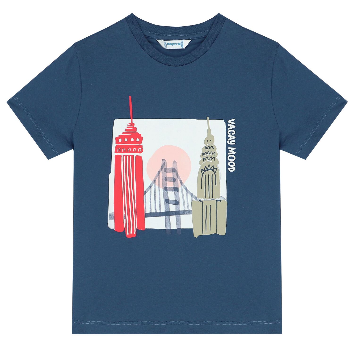 Boys White & Blue T-Shirts ( 2-Pack ), 1, hi-res image number null