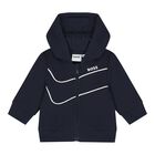 Baby Boys Navy Blue & White Logo Tracksuit Gift Set, 2, hi-res