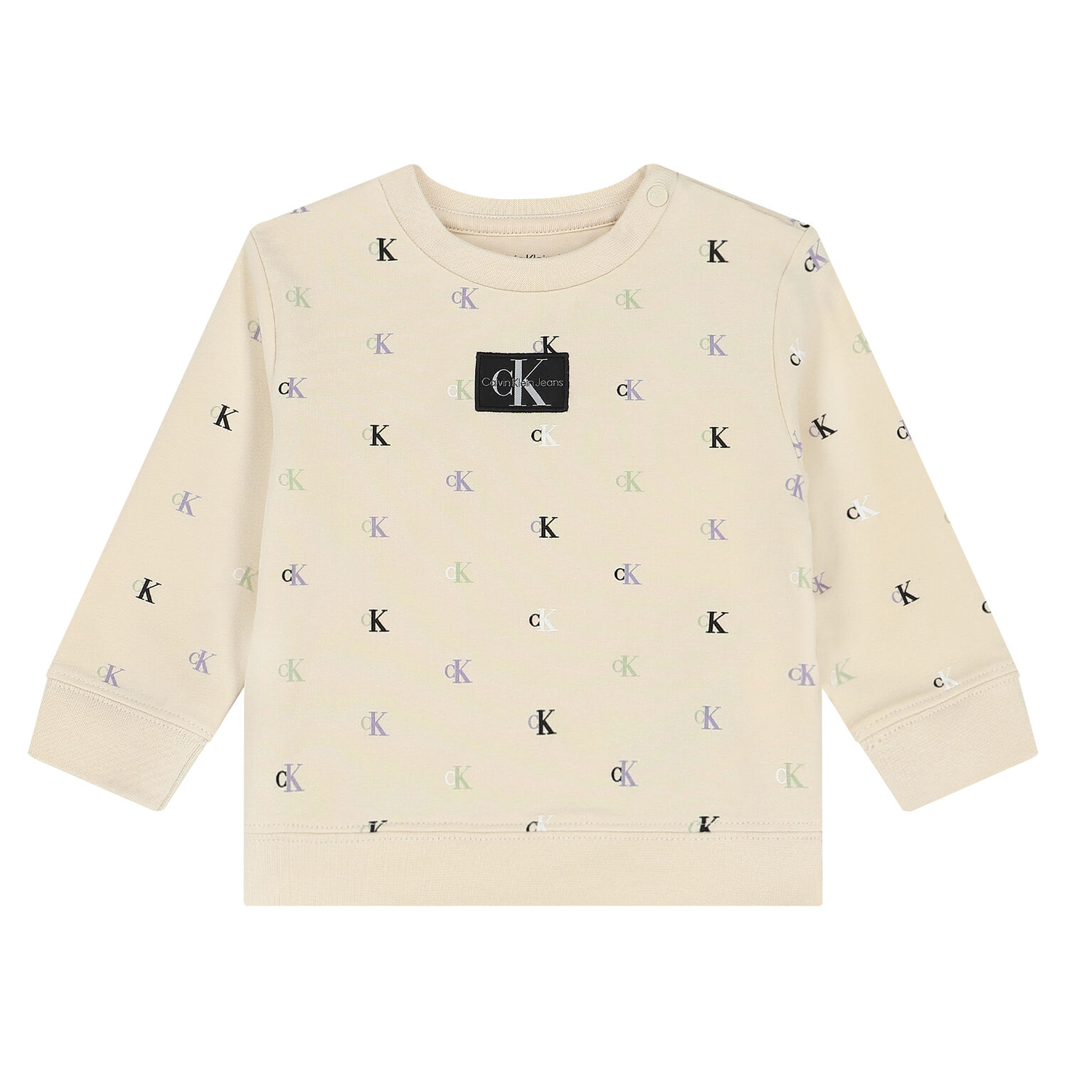 Beige Logo Tracksuit, 1, hi-res