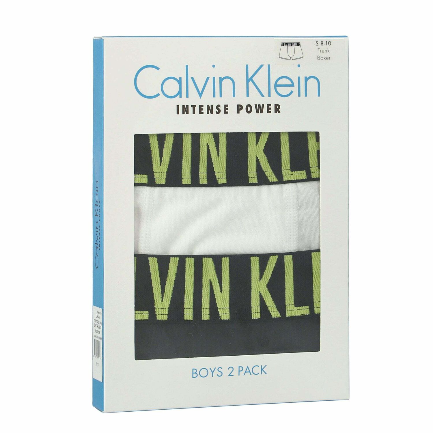 Boys Black & White Logo Boxer Shorts ( 2-Pack ), 1, hi-res