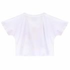 Girls White Printed T-Shirt, 1, hi-res