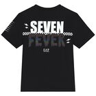 Boys Black Logo T-Shirt, 1, hi-res