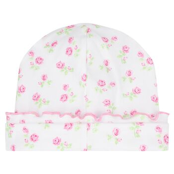 Baby Girls Pink Rosy Roses Hat