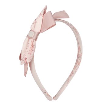 Girls Pink Bow Headband