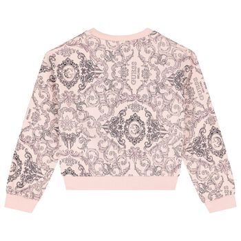 Girls Pink Logo Sweatshirt