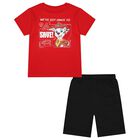 Boys Red & Black Paw Patrol Shorts Set, 1, hi-res