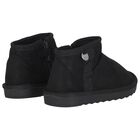 Girls Black Faux Suede Boots, 4, hi-res