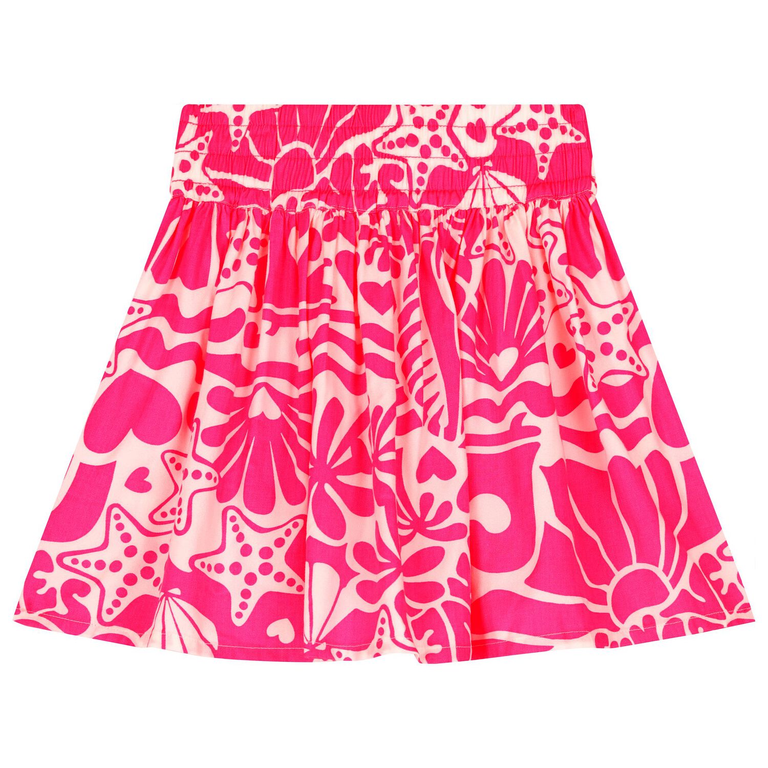 Girls Pink Sea Shell Skirt, 1, hi-res