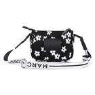 Girls Black Flower Logo Handbag, 1, hi-res