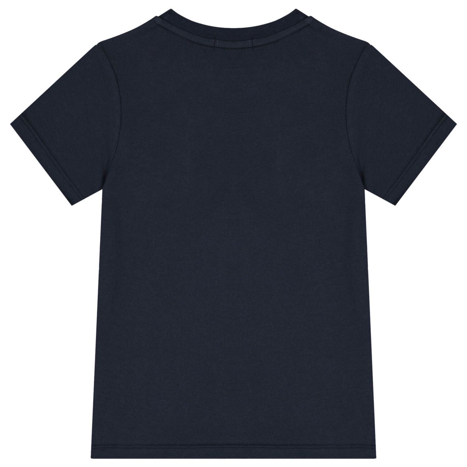 Boys Navy Blue & Gold Logo T-Shirt, 2, hi-res image number null