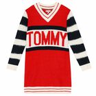 Girl Red Knitted Dress, 1, hi-res