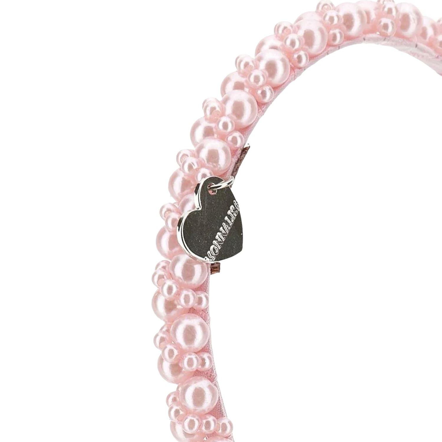 Girls Pink Embellished Pearl Headband, 2, hi-res