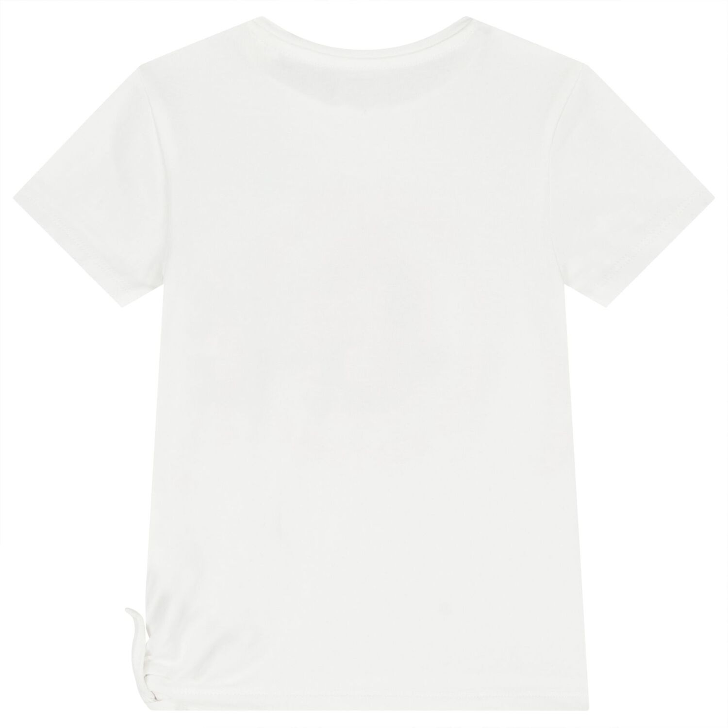 Girls White Logo T-Shirt, 1, hi-res