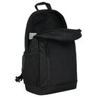 Black Logo Backpack, 1, hi-res
