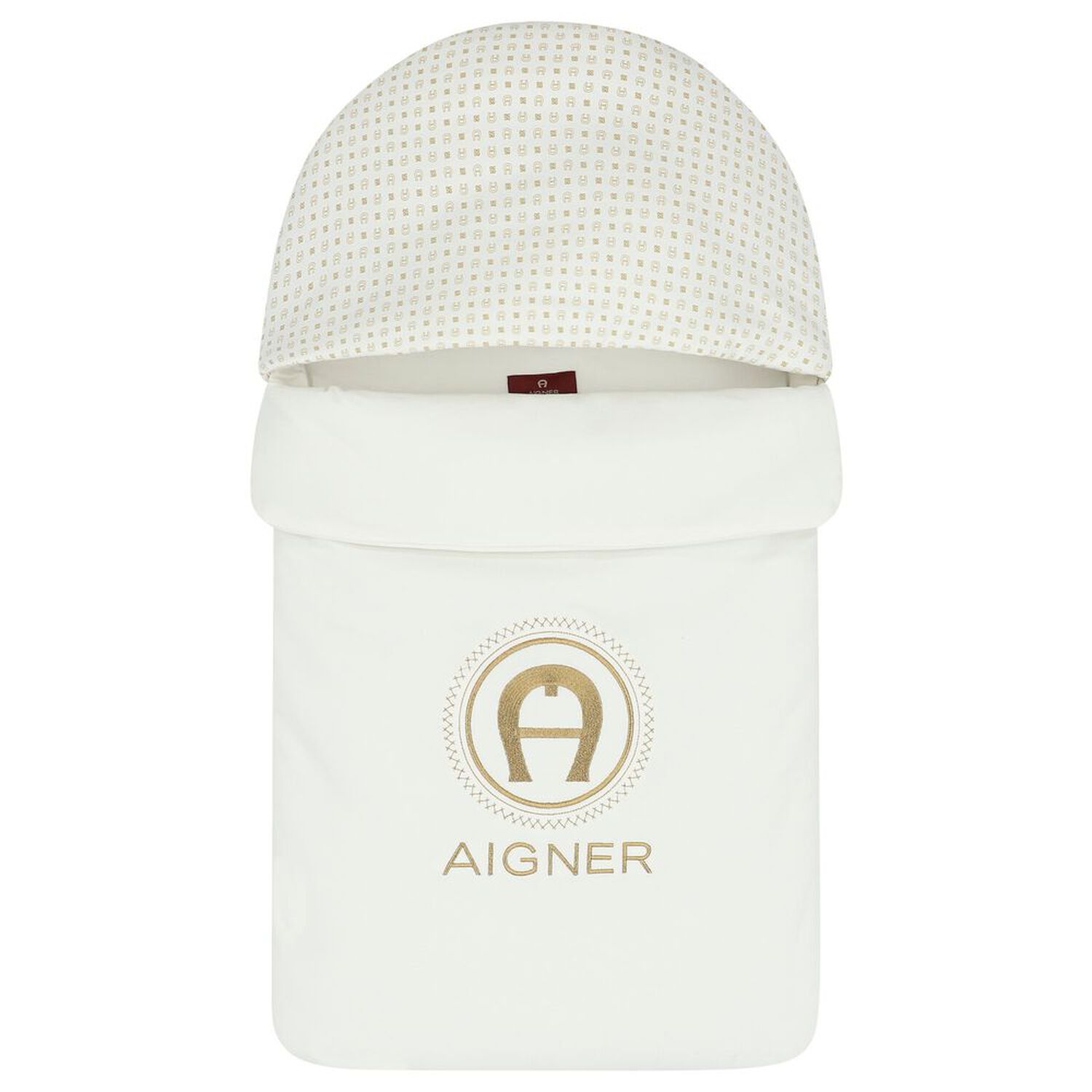 Ivory & Gold Logo Babygrow Set, 1, hi-res