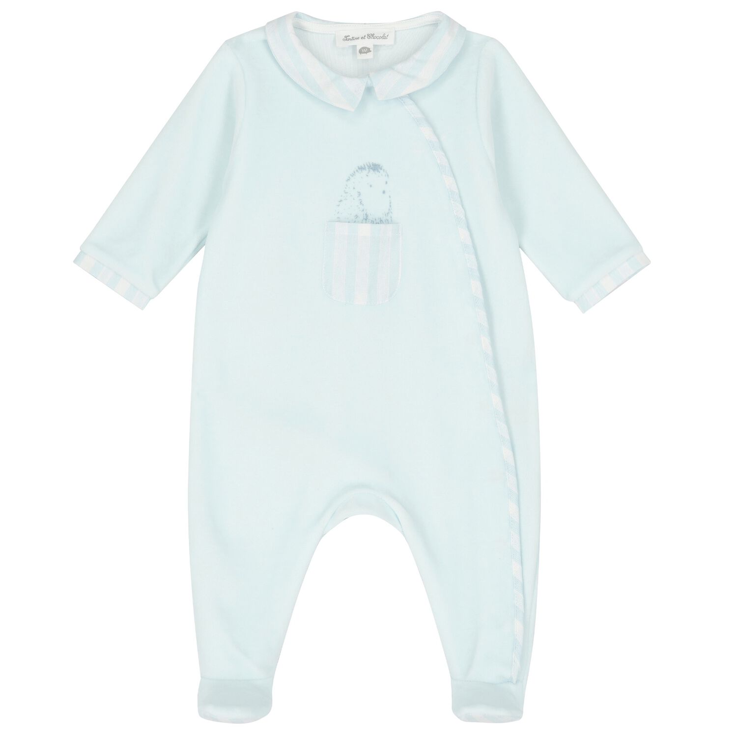 Baby Boys Blue Babygrow, 4, hi-res image number null
