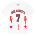 Boys White Logo T-Shirt, 1, hi-res