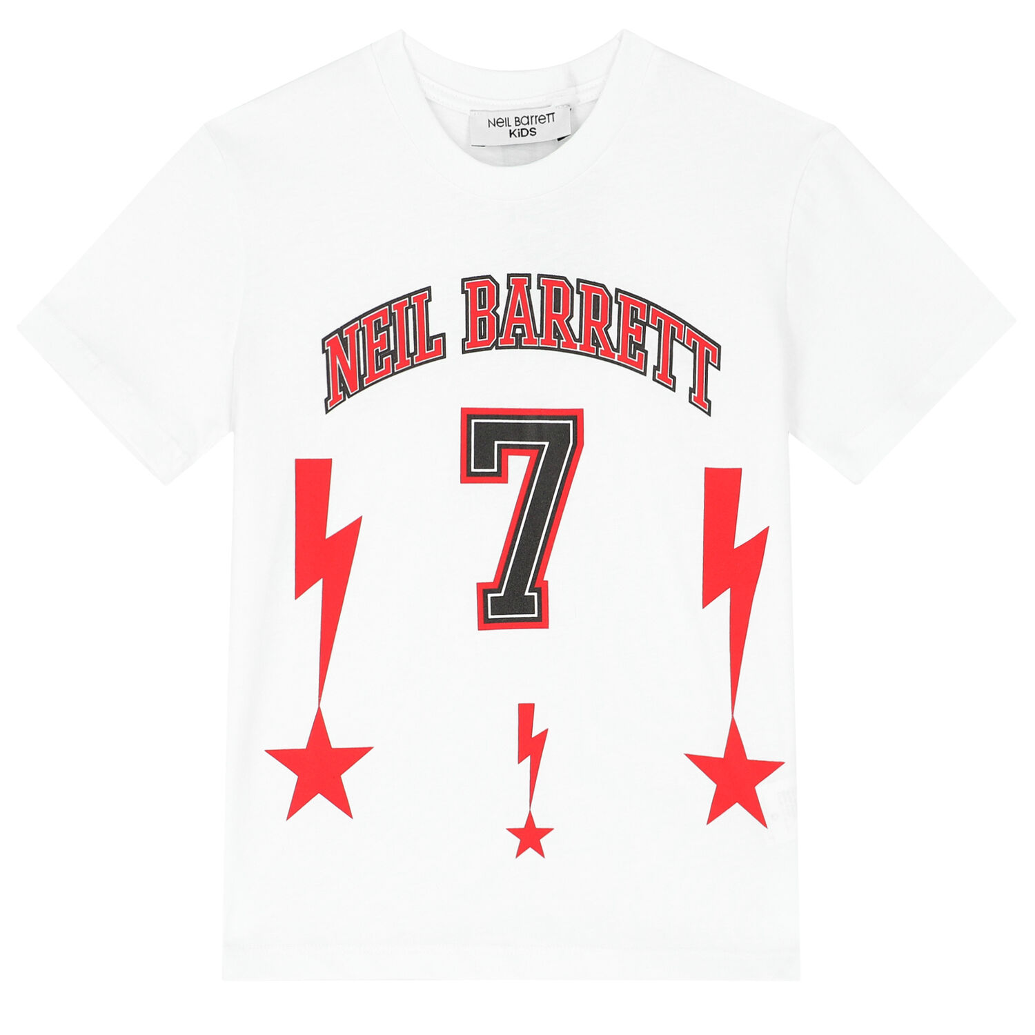 Boys White Logo T-Shirt, 1, hi-res