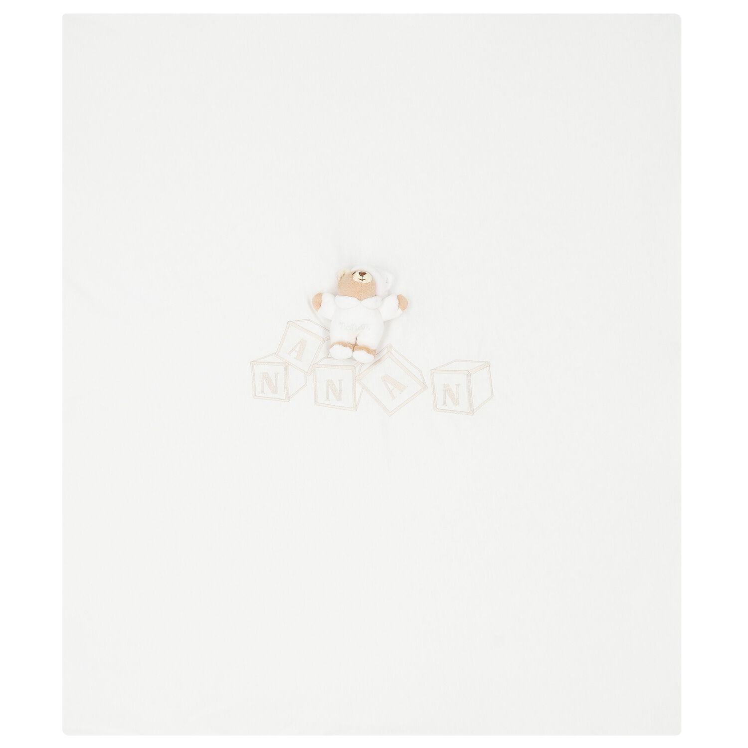 Ivory Teddy Bear Baby Blanket, 1, hi-res image number null