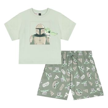 Boys Green Logo Stars Wars Shorts Set