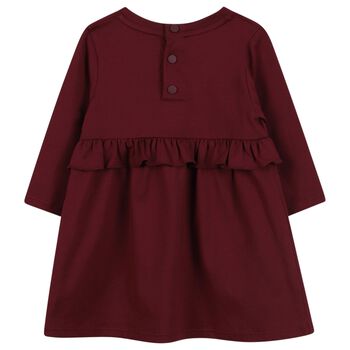 Younger Girls Burgundy Logo Dress