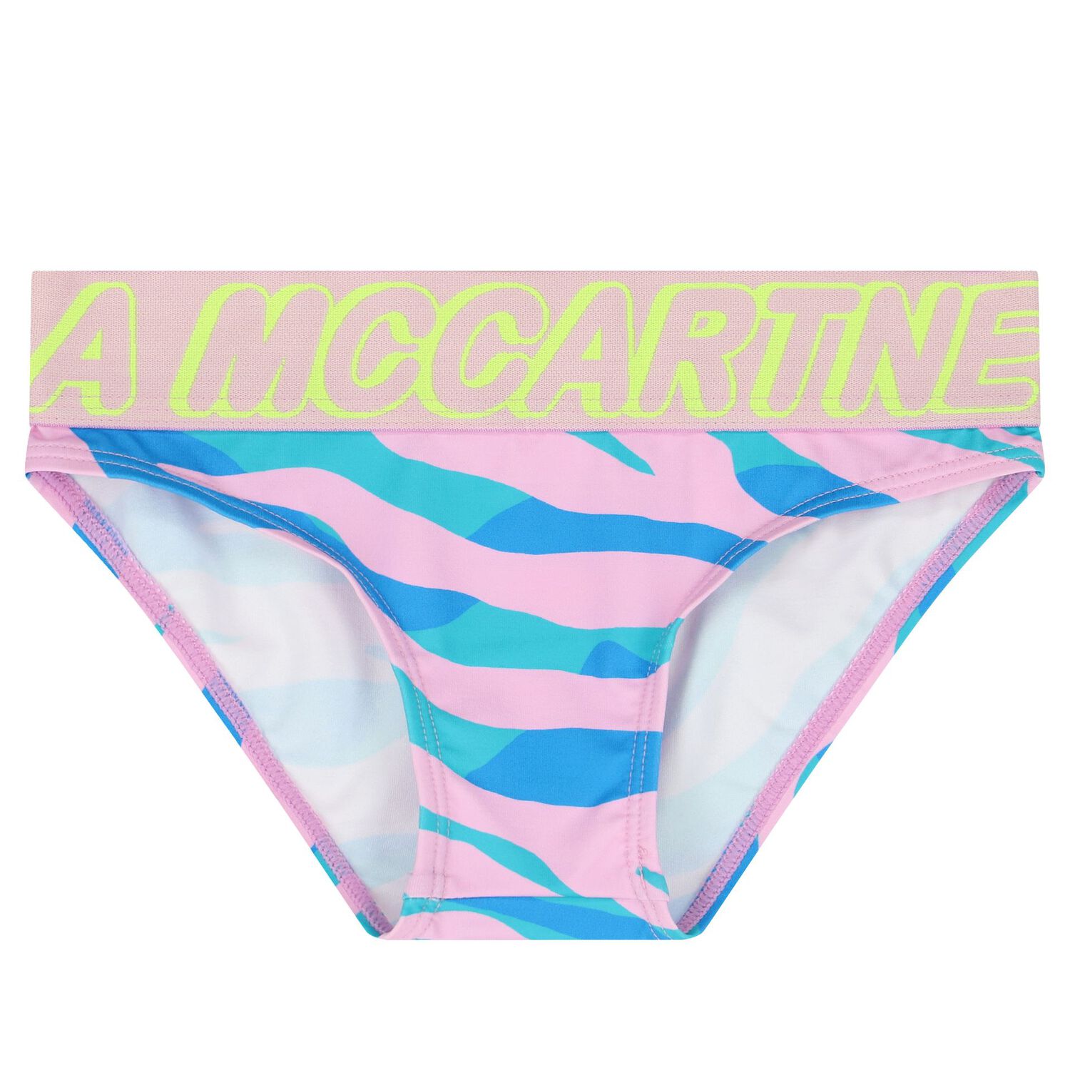Girls Blue & Pink Logo Bikini, 1, hi-res image number null