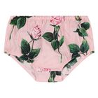 Baby Girls White & Pink Rose Dress Set, 1, hi-res