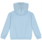 Boys Blue Varsity Tiger Hooded Top, 1, hi-res