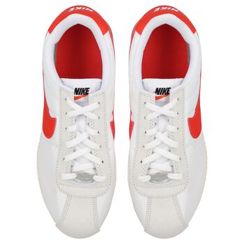 White & Orange Cortez Trainers