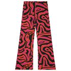 Girls Purple & Black Labirinto Leggings, 1, hi-res