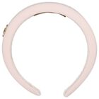Girls Pink Logo Crepe Headband, 2, hi-res