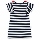 Navy & White Striped Dress, 1, hi-res