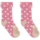 Baby Girls Pink & White Socks (4 Pack), 3, hi-res