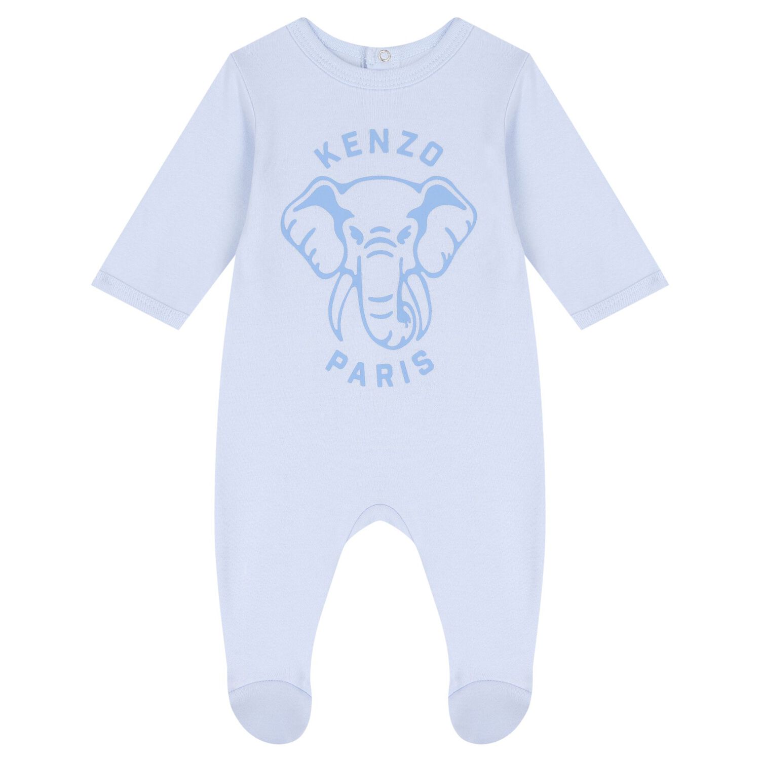 Baby Boys Blue Elephant Logo Babygrow Gift Set, 2, hi-res