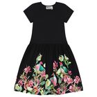 Girls Black Printed Dresses, 1, hi-res